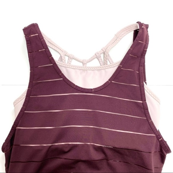 ATHLETA Max Out Chi Support Tank In Burgundy - Picture 4 of 9